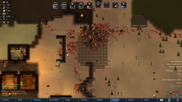 Lets Play RimWorld Mountain Men Ep 63 Giant Orc Raid!! смотреть онлайн