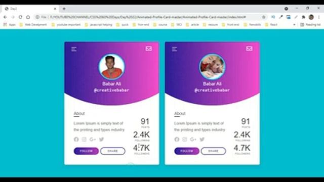 Craft a Professional Profile Card | HTML & CSS (Day 22 of 60-Day Challenge) смотреть онлайн