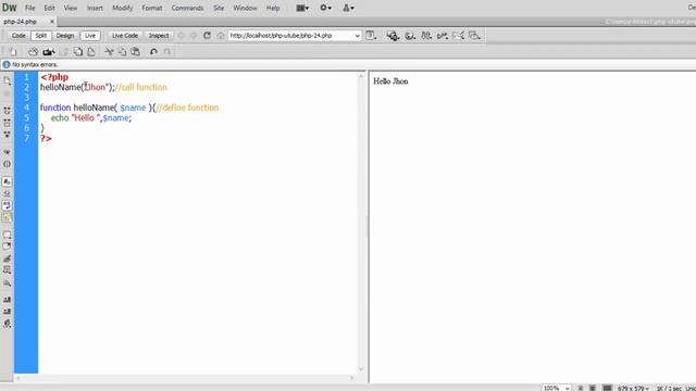 ? PHP : Web Programming ตอนที่ 24 เรื่องของ Function [3] (User-defined functions) смотреть онлайн