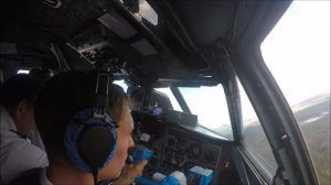 Flying the Yak-40 Cockpit takeoff and landing footage