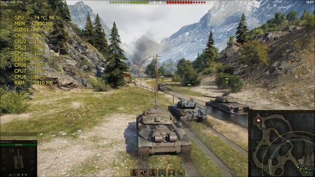 World of Tanks Sandbox || GTX 1060 Gaming X 6GB, i7-4790, Max settings (1080p 60fps) смотреть онлайн