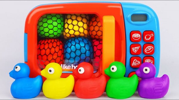 Разноцветные уточки. Звуки АСМР. Новые игрушки для малышей. Волшебство. Фокусы