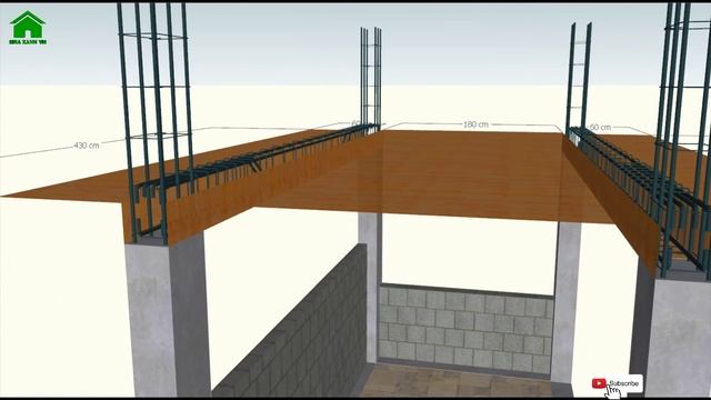 ✅ Cantilever Reinforcement Slab Or Console Slab Detail | Green House Construction