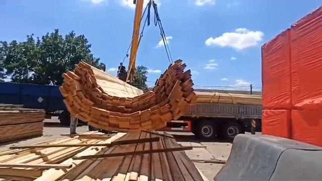 Выгрузка леса