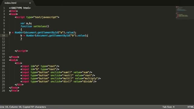 Javascript Tutorial - how to make a basic calculator смотреть онлайн
