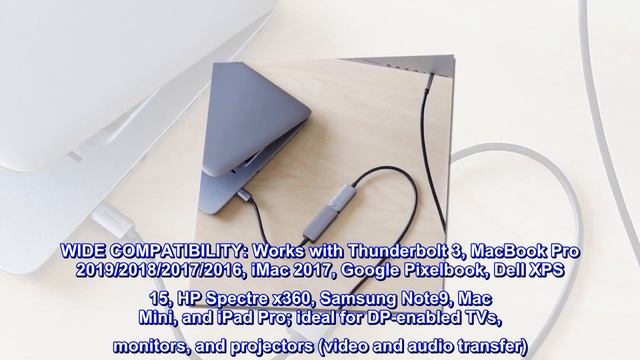 Amazon Basics Aluminium USB-C to DisplayPort Adapter (4K@60Hz), Thunderbolt 3 Compatible смотреть онлайн