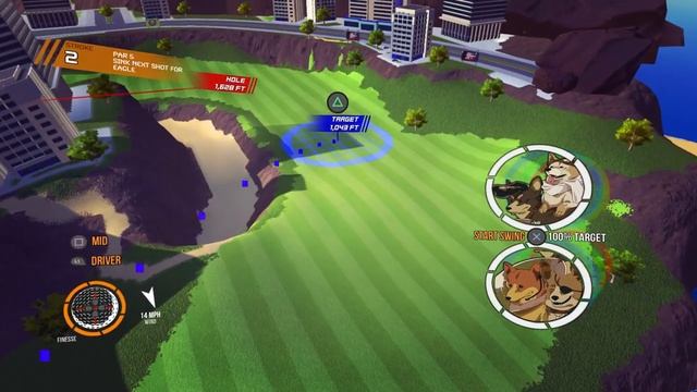 100ft Robot Golf - Corgi Voltron Gameplay (Direct-Feed PS4 Footage) смотреть онлайн