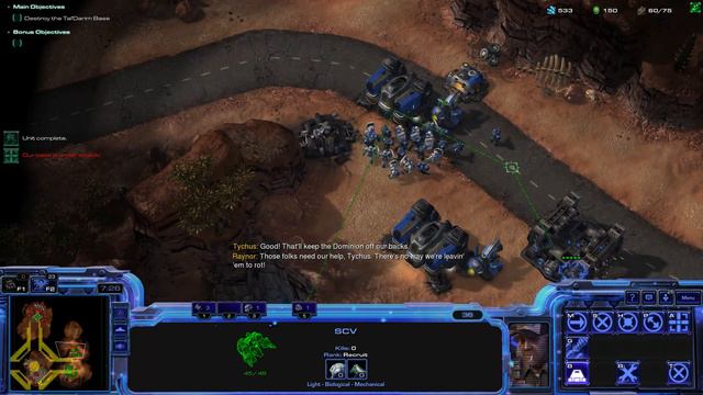 StarCraft 2 WoL Other Enemy Campaign Mission 2 - The Outlaws смотреть онлайн