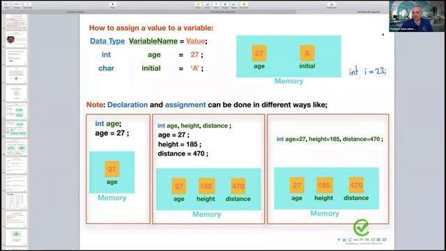 How to Assign Value to a Variable in Java | Highlights-11 | Techpro Education смотреть онлайн