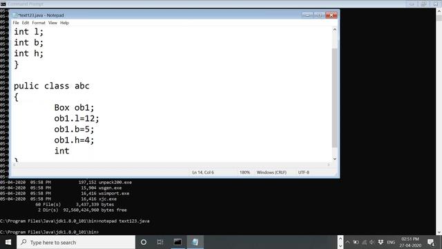 Classes and objects in Java смотреть онлайн