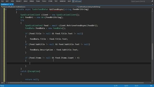 C# Blog Reader - 2/9 - Get data into an app смотреть онлайн