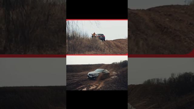 Сравнение на бездорожье Audi Q8 и BMW X6 #shorts смотреть онлайн