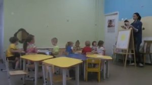 Занятие по рисованию во II младшей группе (тема:  "Одуванчик")