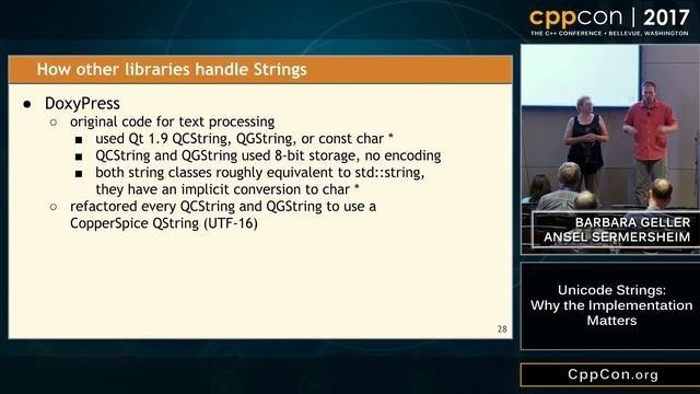 CppCon 2017: Barbara Geller & Ansel Sermersheim “Unicode Strings: Why the Implementation Matters” смотреть онлайн