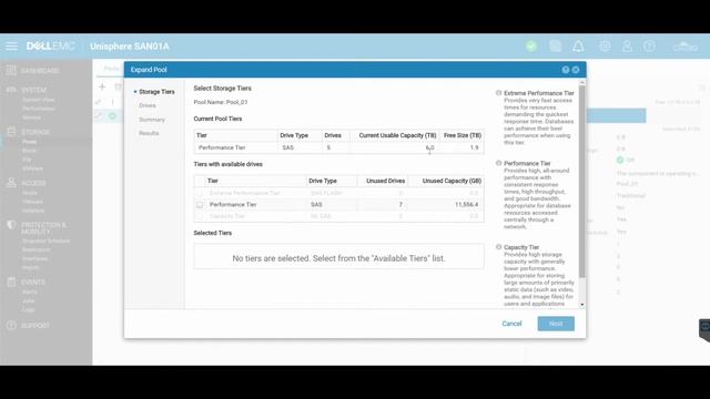 How to EXTEND A STORAGE POOL on a DELL EMC UNITY SAN смотреть онлайн