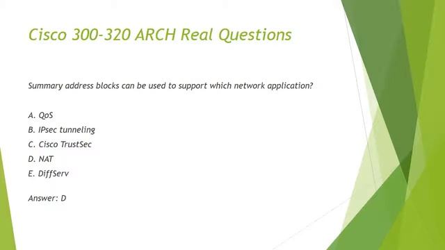 ExamUnion 300-320 CCDP ARCH Real Exam Test Question смотреть онлайн