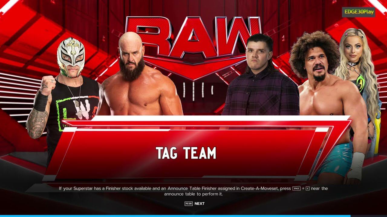 WWE2K24 Braun Strowman & Rey Mysterio vs Dominik Mysterio & Carlito смотреть онлайн