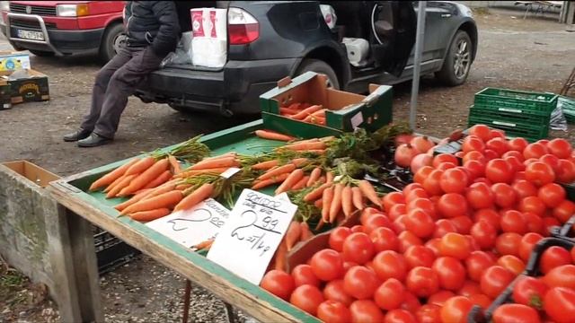 Цены в Польше. Базар в Польше. Рынок в Мысловице. смотреть онлайн