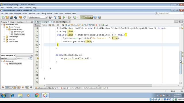 How to create Echo Server and Echo Client in Java смотреть онлайн