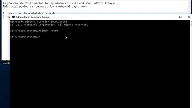 Windows 10 - How to reset Windows 10 trial period смотреть онлайн