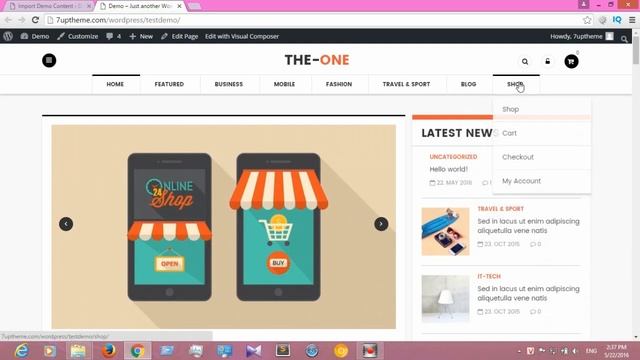 Installing Guide The-One News Magazine Blog - Responsive WordPress Theme смотреть онлайн