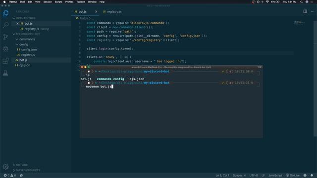 DiscordJS Project Creator - Building & Managing your bots faster w/ Commando смотреть онлайн
