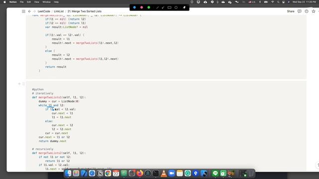 [LinkList] 21 206, Merge Two Sorted Lists, Reverse Linked List смотреть онлайн