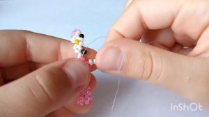 Колечко из бисера « My Melody»