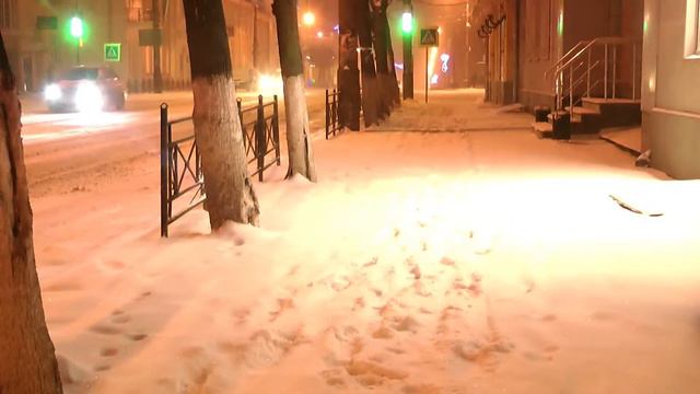 в Смоленск 16 января наконец-то пришла настоящая зима ! смотреть онлайн