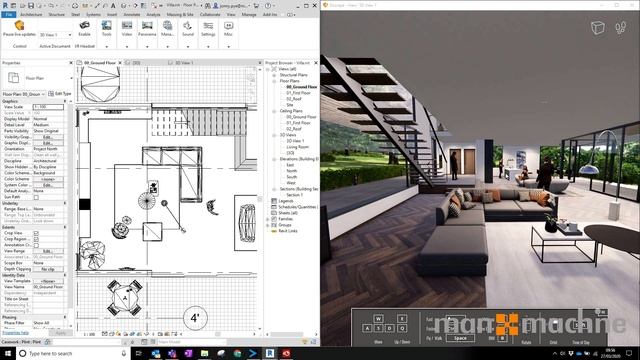Revit and Enscape Walkthrough смотреть онлайн