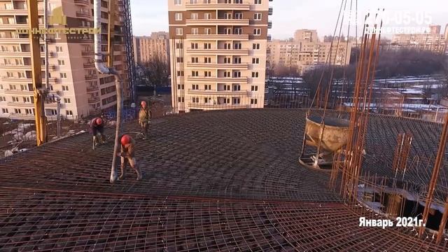ЖК «Звезда Столицы» - ход строительства за Январь 2021 смотреть онлайн