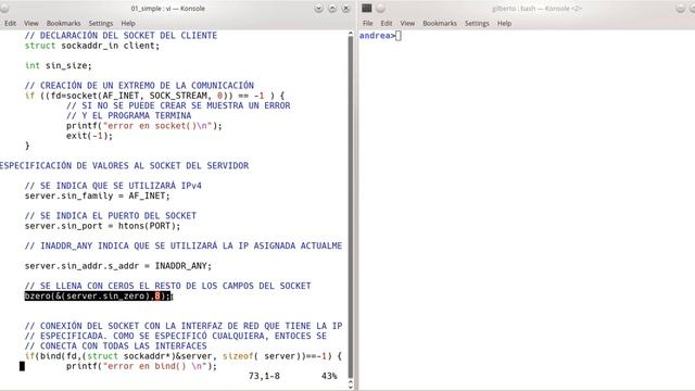 Ejemplo 1 de programación con sockets смотреть онлайн