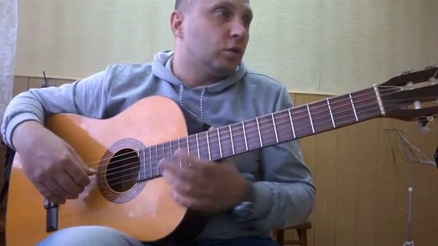 Уроки гитары.Старинная французская мелодия 2 часть смотреть онлайн