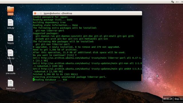 How to install git on Ubuntu using terminal смотреть онлайн