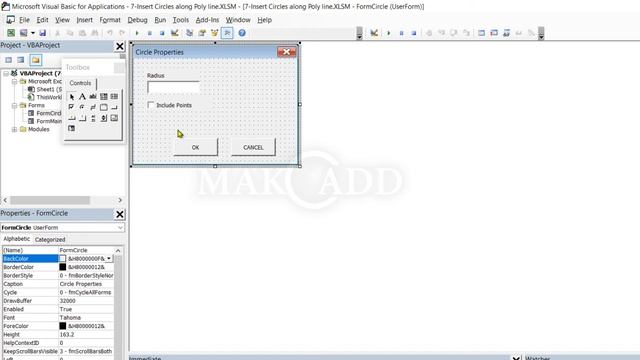 Access autocad using VBA in Excel Part-7. circles along polyline смотреть онлайн