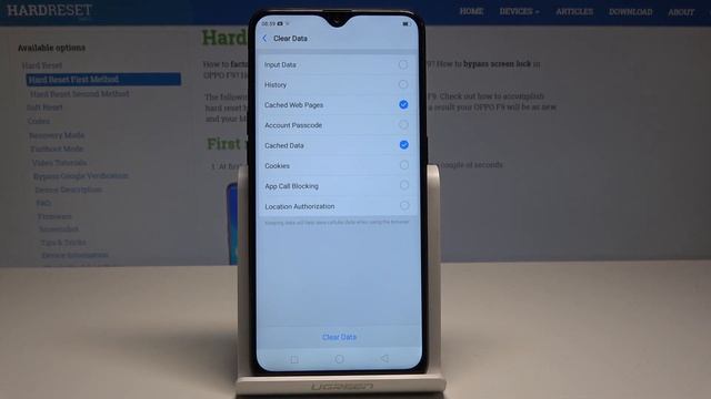 How To Delete Browser Data In OPPO F9 - Clear History & Cookies