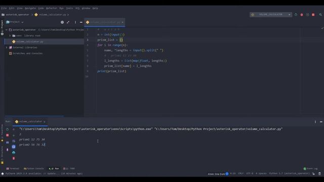 Volume Calculator in Python смотреть онлайн