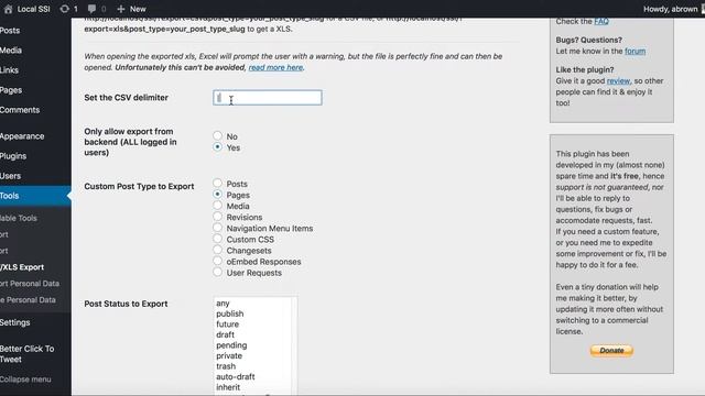 Export WordPress Pages, Media, and Custom Post Types to CSV/XML/XLS смотреть онлайн
