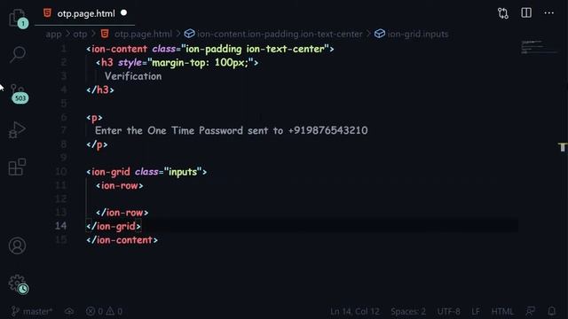 OTP Verification UI Screen - Ionic смотреть онлайн