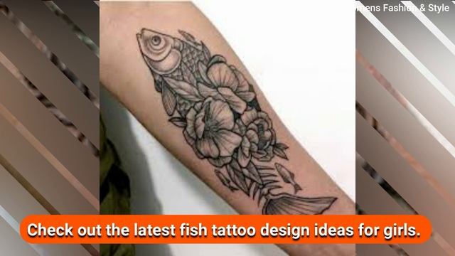 Fish Tattoo Design Ideas For Girls | Stylish Fish Tattoos For Girls | Women's Tattoo Designs! смотреть онлайн