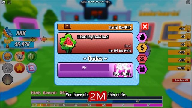 NEW UPDATE CODES [⚙️WORLDS + x3] Fat Race Clicker! ROBLOX | ALL CODES | 23 NOV 2022 смотреть онлайн