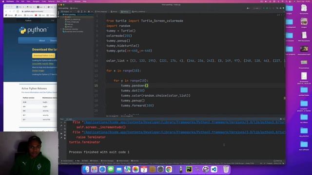 Python Turtle Graphics window shows nothing смотреть онлайн