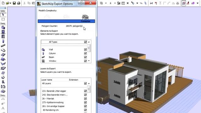 Saving a SketchUp 3D model file from ARCHICAD смотреть онлайн