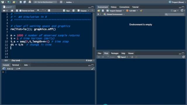 Brownian Motion (BM) Simulation in R | смотреть онлайн