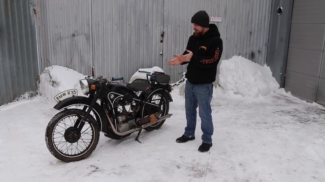 В каком состоянии приезжают мотоциклы на реставрацию//Реставрация BMW R 35 от мотоателье Ретроцикл. смотреть онлайн