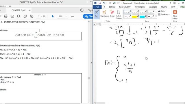 CONTINUOUS RANDOM VARIABLE - Cumulative Density Function смотреть онлайн