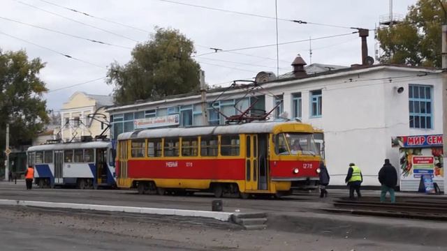 Буксировка трамвая (21.09.13, г. Барнаул) смотреть онлайн