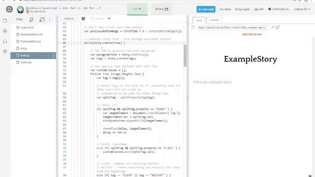 JavaScript + Ink: Part 1: Ink For Web (Ink 0.9)