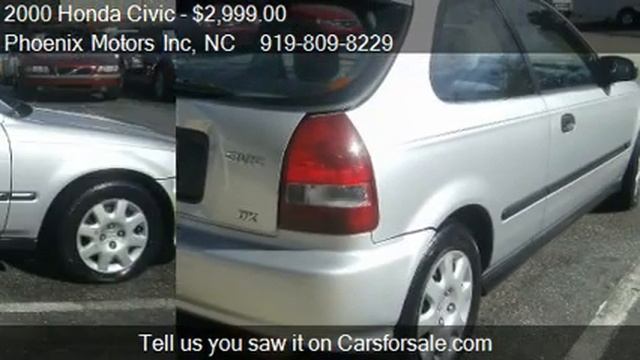 2000 Honda Civic DX Hatchback - For Sale In Raleigh, NC 2761