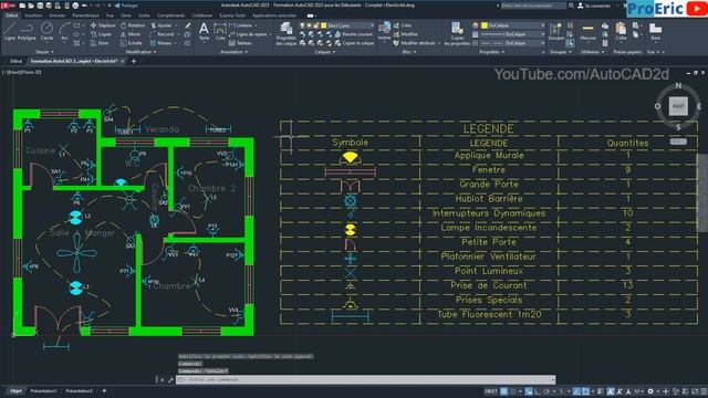 Comment Dessiner un PLAN de maison sur AutoCAD - 9 смотреть онлайн